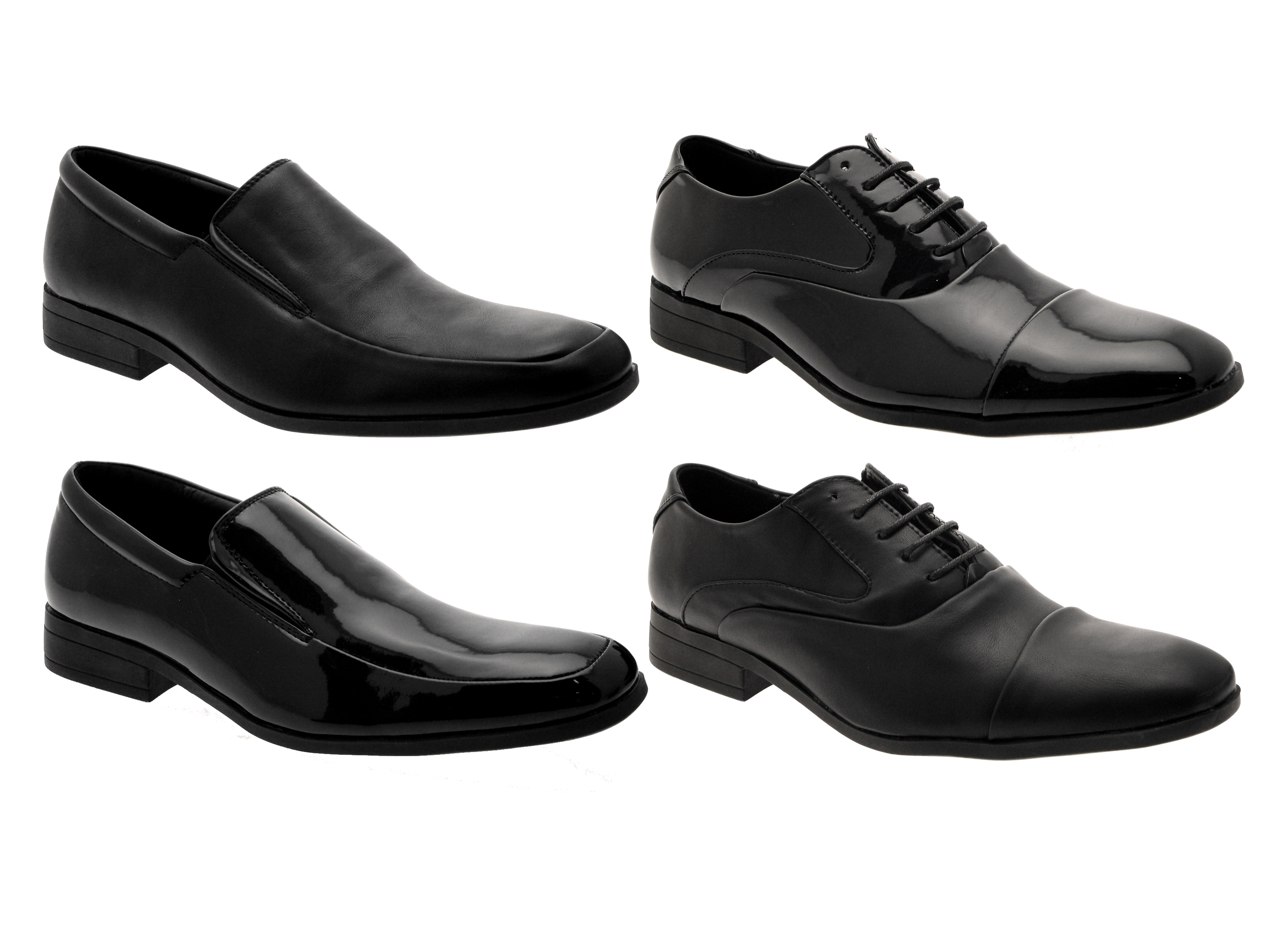 MENS SMART OXFORD LACE UPS LOAFERS SLIP ON FORMAL OFFICE WEDDING SHOES ...